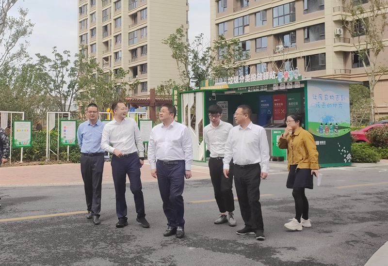 湖州市吳興區(qū)領導到華都·中環(huán)廣場調研“美麗小區(qū)”創(chuàng)建工作